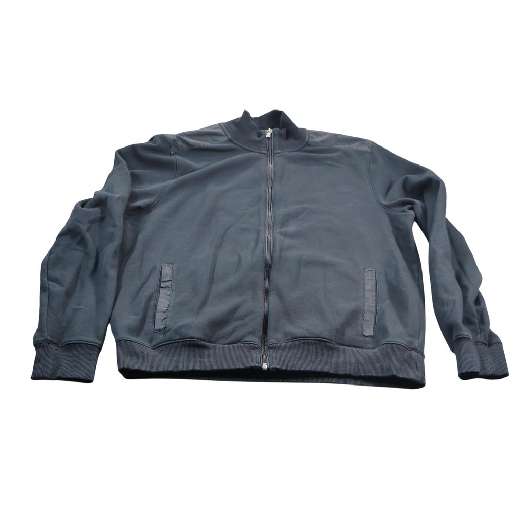 Michael Michael Kors‎ Jacket Womens XL Black Fleece Lined Track Full Zip MK Logo